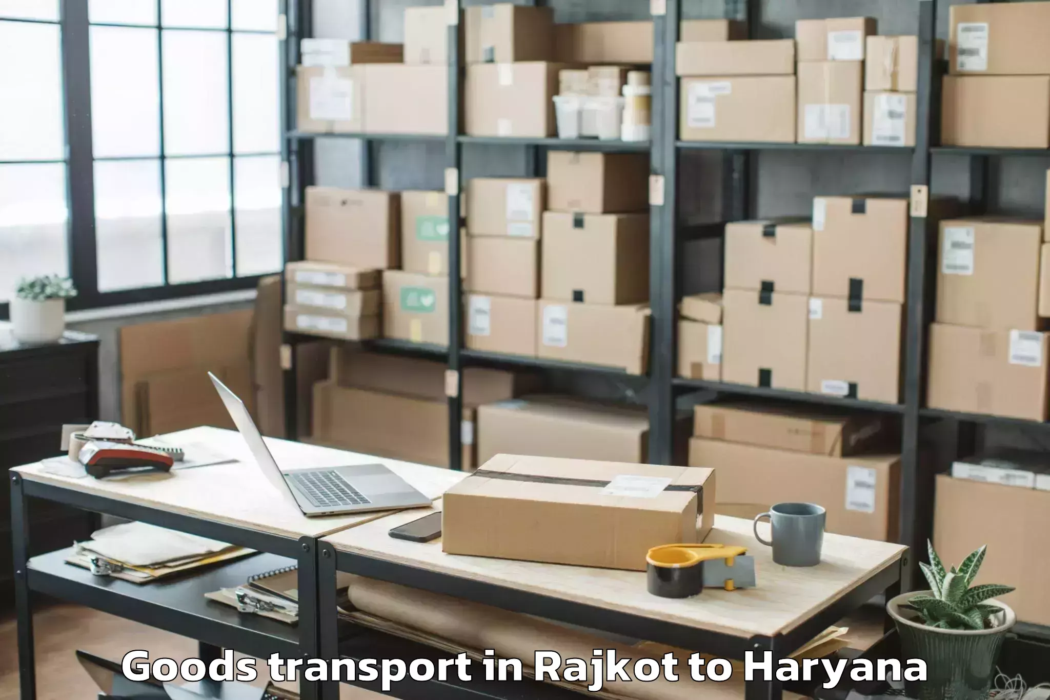 Comprehensive Rajkot to Cyber City Gurgaon Goods Transport